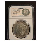 1891-O MORGAN SILVER DOLLAR IN SLAB