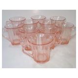 Vintage A.H. Heisey Ribbed Octagon Glass Demitasse Cups