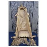 Believed to be a Leather Native American Papoose/Carry Bag