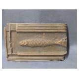 Architectural Terracotta Tile with Relief Fish Motif