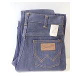 1960s New Old Stock Wrangler Blue Jeans Size Youth 12 Made in USA