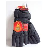 New Heat Holders Mens L/XL Black Thermal Gloves with HeatWeaver Technology