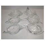 Clear Glass Deviled Crab Dishes