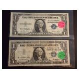 1935E & 1957 $1 SILVER CERTIFICATES