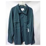 New Mode of One Deep Malachite Long Sleeve Button Down Shirt Size XL