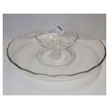 Viking Chip & Dip w/Candle Peg Princess Pattern