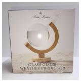 Brooks Brothers Glass Globe Weather Predictor Temperature Reactive Instrument