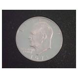 1971 EISENHOWER PROOF DOLLAR COIN IN DISPLAY SLAB