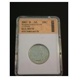 2003-D ALABAMA STATE QUARTER, SGS MS70