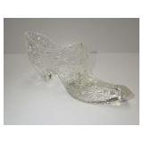 LE Smith Daisy & Button Glass Shoe