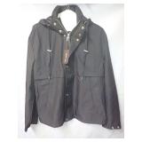 New Michael Kors Men's Black Water Repellent Hooded Jacket Size Small