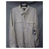 New Alfani Men's Long Sleeve Button-Down Shirt Size XL
