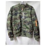 New Spire by Galaxy Aviator Camouflage Bomber Jacket Size Large