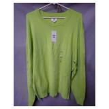 New Mode of One Acid Green Boxy Sweater Size XXL