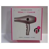 Blowpro Titanium Professional Salon Hair Dryer Kit with Starter Set-Dryer has sticky residue that needs cleaning