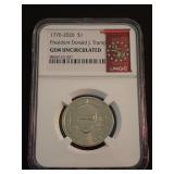 2026 TRUMP $1 COIN, NGC GEM UNCIRCULATED