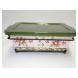 Temp-tations by Tara Presentable Ovenware Casserole Dish with Lid and Glass Trivet