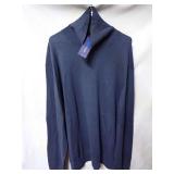 New Nautica Navtech Navy Blue Turtleneck Sweater XXL