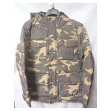 New Levi Strauss & Co. Camouflage Puffer Jacket with Hood Size Large
