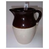 Vintage Glazed Stoneware Pitcher