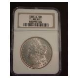 1885-O MORGAN SILVER DOLLAR-NGC MS63
