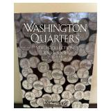 H.E. Harris & Co. Washington Quarters State Collection 2004-2008 Volume II Folder with Colorized Coins, partial set with 35 pieces