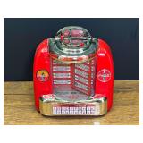 Coca-Cola Collectible Musical Die-Cast Bank Styled After Seeburg Wall-O-Matic 100 Jukebox with Original Box and Certificate of Authenticity