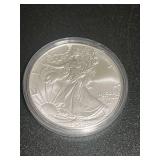 2025 1 oz Fine Silver American Eagle One Dollar Coin in Protective Capsule