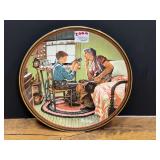 Edwin M. Knowles The Inventor and the Judge Norman Rockwell Collector Plate with Certificate