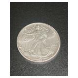 1990 American Eagle One Ounce Fine Silver Dollar Coin