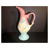 DR… Beautiful vintage Hull Art Pottery Bow Knot ewer (pitcher vase), specifically model B-15, which was introduced by the A.E. Hull Pottery Company in 1949. See pictures for details.