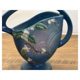 DR…Roseville Art Pottery "Snowberry" basket in the Persian Blue glaze, see pictures for details.