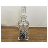 DR…Vintage Crystal Clear lead crystal whiskey decanter, see pictures for details.