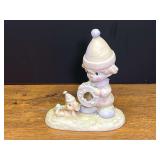 Precious Moments Porcelain Figurine "The Lord Will Carry You Through" 1985 with Box