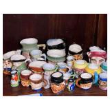 Large Collection of Ceramic Toby Jugs and Character Mugs