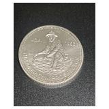 1988 Engelhard The American Prospector One Troy Ounce 999+ Fine Silver Round
