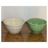 DR… Vintage McCoy mixing bowls, two pieces, see pictures for details.