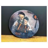 Edwin M. Knowles The Music Maker Norman Rockwell Collector Plate with Certificate