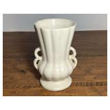 DR…Vintage McCoy Art Deco double-handled vase from the late 1930s to 1940s, there is a small hairline crack, see pictures for details.
