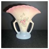 DR…Vintage Hull Art Pottery fan vase in the highly collectible Wildflower pattern (style number W-15), originally produced in the 1940s. See pictures for details.