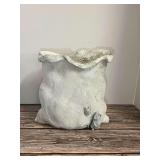 Decorative Concrete Planter with Sculptural Mouse Accents