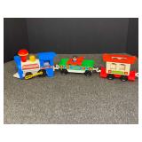 Fisher-Price Express Train Toy Set Model 2581 with Freight Car and Caboose
