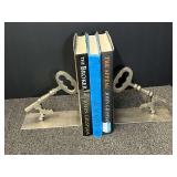 Metal Skeleton Key Bookends