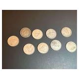 Assorted Canadian 80% Silver Coins - Approximately 1/2 Troy Ounce ASW
