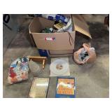 Assorted Household Goods, Craft Supplies, and Decor Box Lot