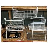 Assorted Metal Wire Shelving and Storage Organizers