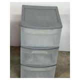 Sterilite Three-Drawer Plastic Storage Unit