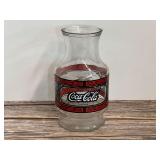 Enjoy Coca-Cola Stained Glass Style Advertising Glass Jar/Pitcher