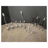 Assorted Metal Over-the-Door Hooks and Racks