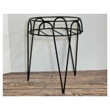 Black Metal Plant Stand with Hairpin Legs